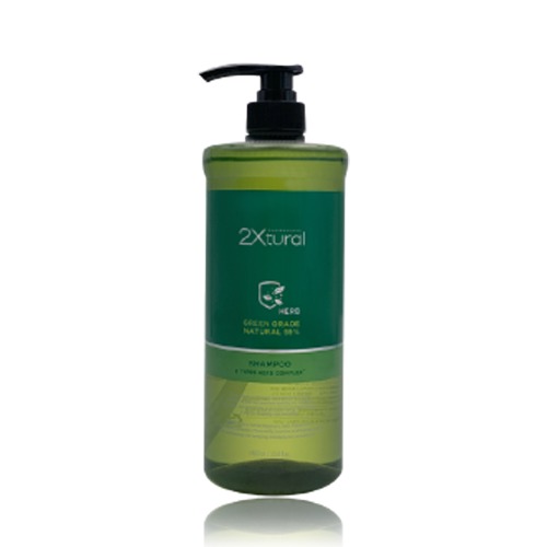 2Extraordinary Green Grade 99% Natural Shampoo 1000ml Natural Herb