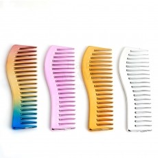 Rainbow Hand Comb Finish Brush Hair Salon Barber Shop Cut Brush