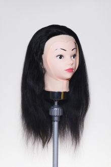 Wigs for practice 16 inches 30% human hair + 70% artificial hair Mixed hair for women