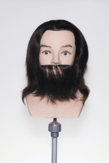 歐羅莎上半身鬍鬚用人體模型12英寸整假髮100%人毛男士