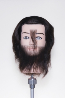 Eurosa National Examination Mannequin 12&quot; Whole wig 100% Human Hair Men