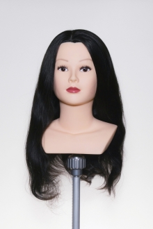 Sammi作品用人體模型22英寸整假髮100%人毛黑色女士