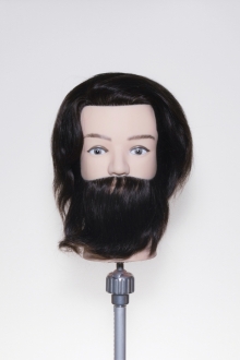 Eurosa bearded mannequin 12-inch wig 100% human hair mannequin